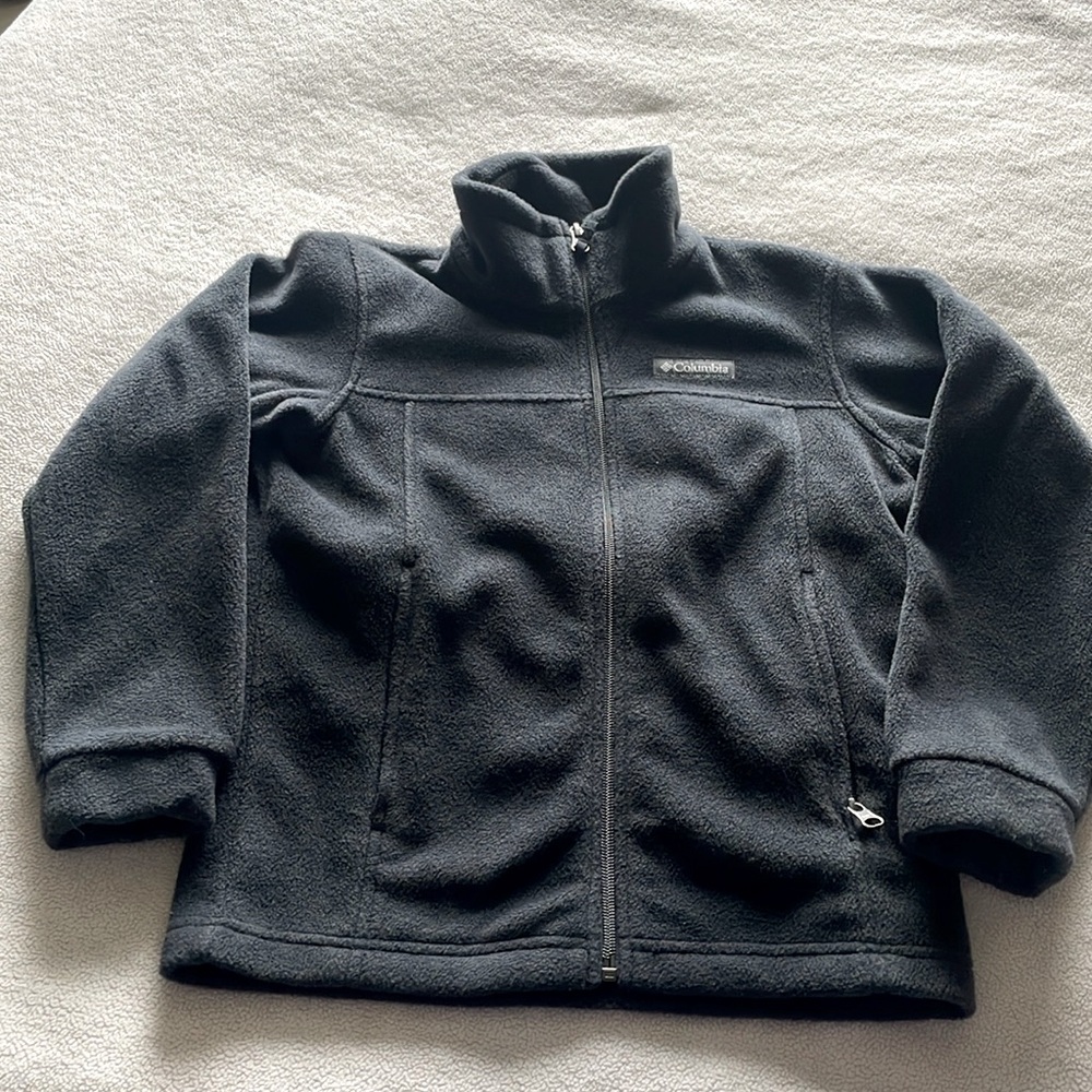 Columbia Black Fleece Jacket – Kids Size Small (8)